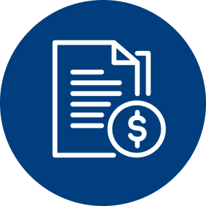 Qualify by completing application icon.