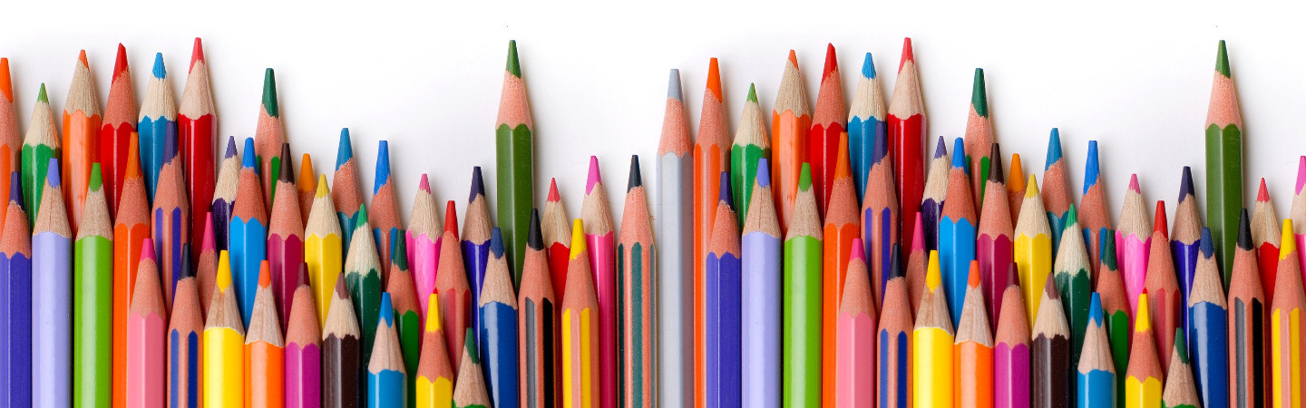 bunch of colored pencils