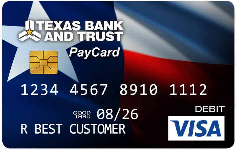 texas bank and trust business debit card