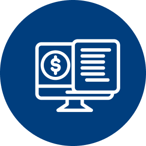Open business account icon.