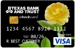 texas yellow rose check card