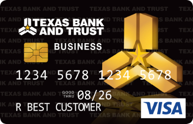 texas bank and trust business card