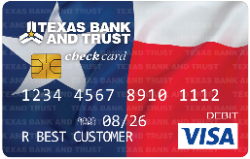 texas flag check card